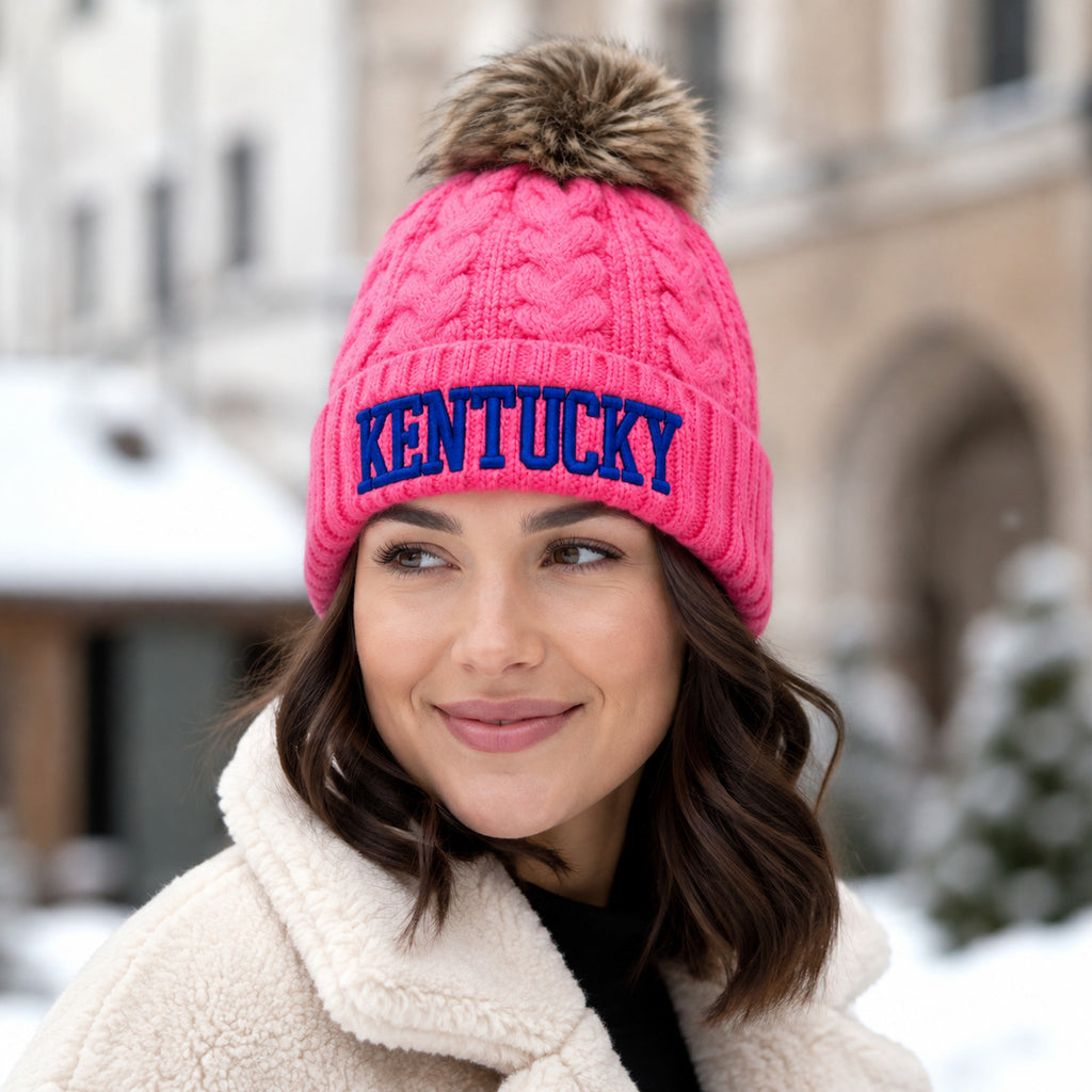 Kentucky Beanies with Pom
