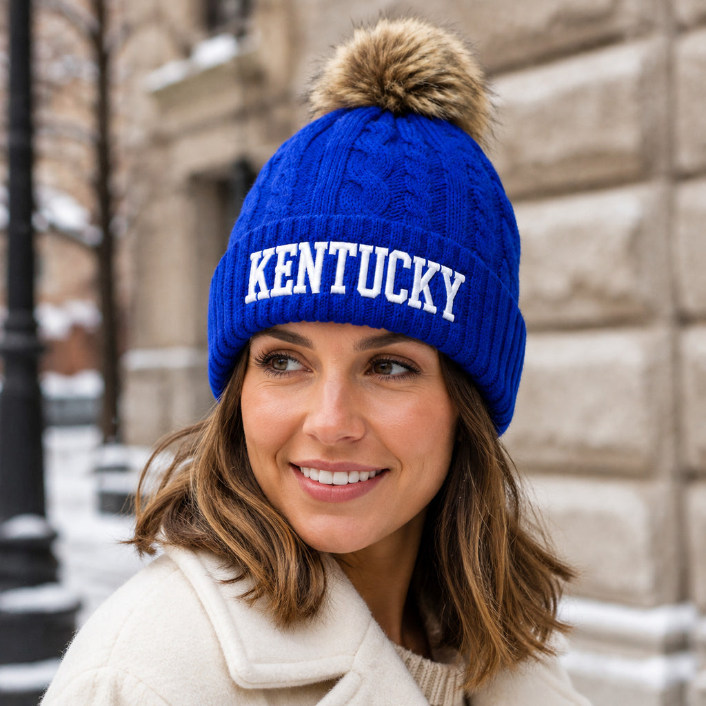 Kentucky Beanies with Pom