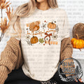 Be Thankful Always — pumpkins, autumn leaves and be-thankful-always lettering
