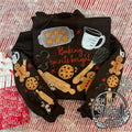 Baking Spirits Bright - Sleeve Prints on Longsleeves and Up — baking-spirits-bright lettering with gingerbread and baking accents