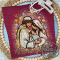 A King Is Born — Mary, Joseph and baby Jesus beneath a shining star