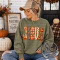 Jesus Fall Letters — JESUS lettering filled with autumn patterns
