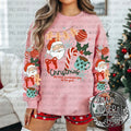 Christmas The Most Wonderful Time Of The Year - Sleeve Prints on Longsleeves and Up — festive lettering with ornaments, bows and Santa details