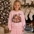 Christmas Highland Cow - Kids — a Highland cow wearing Christmas accessories
